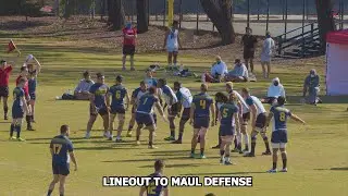 Lineout To Maul Defense With Double Tackle By Jordan Talley: ALL STARS v COLORADO XO 03-06-21