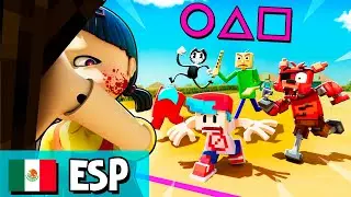 ¡EL JUEGO DEL CALAMAR vs. Friday Night Funkin', Among Us, FNAF, Baldi, y Bendy! #1-36 Español Latino