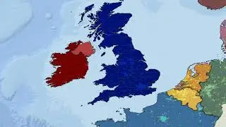 Ireland VS Uk map video