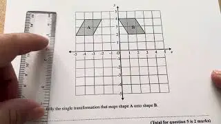 Describe fully the single transformation - Reflection