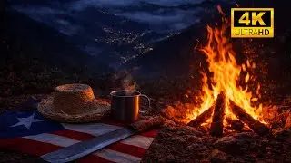 4K 🔥  Fogata Nocturna en Cerro Mime, Orocovis 🇵🇷 | Sonidos Naturales para Dormir Profundo