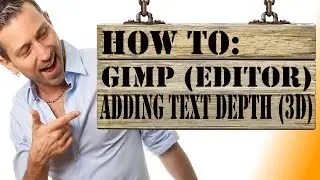 Gimp Tutorial: How to Add Dimension to Text with Gimp • Make Your Text POP!