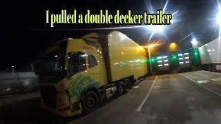 I  PULLED DOUBLE DECKER TRAILER  !!!!!!!!