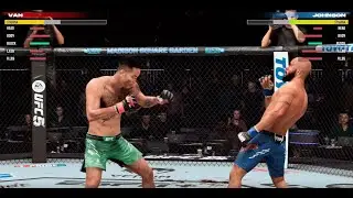 UFC 5: Joshua Van vs Demetrious Johnson (Striking Only, Legendary Difficulty) Brutal Knock Out