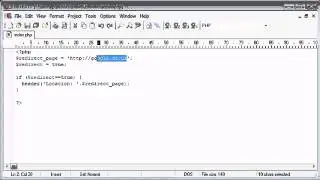 Beginner PHP Tutorial   63   Using the Header to Force Page Redirect ‏