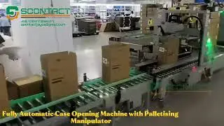 Fully Automatic Case Opening Machine with palletising machine |30 years experience factory