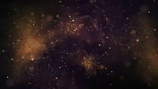 Gold Particles 4K Background | Golden Dust & Glitter Bokeh Effect