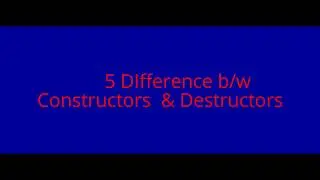 #constructor &  #destructor Constructors in Java | Use of Constructors | Types of Constructors