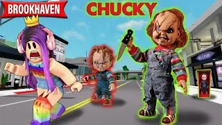 CHUCKY O BONECO MALVADO INVADIU BROOKHAVEN😳 ( Hist&oacute;rinha Roblox )