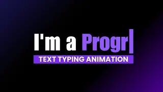 Multiple Typing Text Animation in HTML CSS & JavaScript