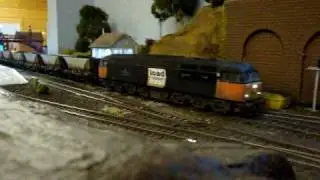 Loadhaul class 56 56080 moving off from Parkway station