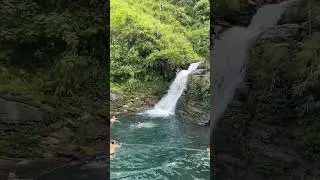 Drowning in Peace: Angel Girls Relaxing Near a Secluded Waterfall Pool #waterfall