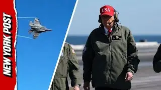 Trump Watches Navy F/A-18 Break the Sound Barrier