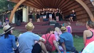BC Fiddle Orchestra at Campbell Bay Festival, Mayne Island, part 1