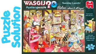 Wasgij Jigsaw Puzzle Solution - Mystery 5 Sunday Lunch!