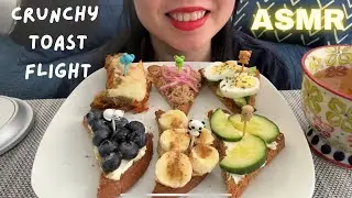 ASMR CRUNCHY TOAST FLIGHT | HAPPY NATIONAL TOAST DAY