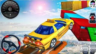 Real Taxi Car Stunts Simulator 3D - Mega Ramp Car Stunt Driving - Android Gameplay