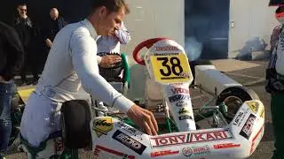Tony Kart Esprit / Vortex 100cc Engine warming up at Lonato
