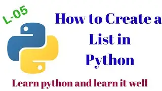 How to create a List in Python