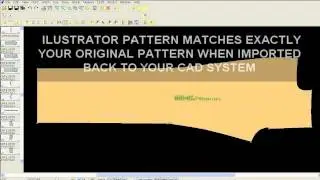 Adobe ilustrator pattern making Auto CAD DXF, AAMMA.DWG and ZIP file coversions