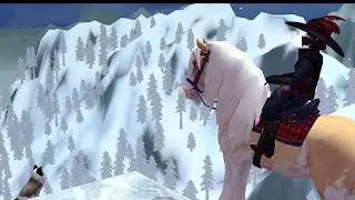 Exploring Redwood Point Waterfall / Mountain With The Snow Filter (star stable)
