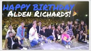 HBD Alden Richards! KRISTOFFER MARTIN, ONE UP, JON LUCAS, PAUL SALAS, THIA TOMALLA, ATBP! LAUGHTRIP!