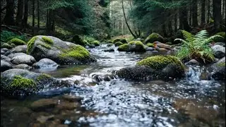 ​Flowing Water & Distant Birds ASMR &ndash; Hypnotic River Sounds for Sleeping Fast