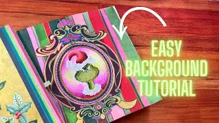 Easy Coloring Background Tutorial: Stripes ! 