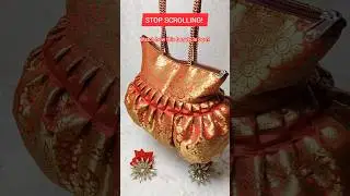 Authentic Banarasi silk Lotiya Bag/DM 7985085378 for full catalogue with prices ❤️🙏🏻#trending #fyp