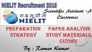 NIELIT?NIC SCIENTIFIC ASSISTANT - A FULL PAPER ANALYSIS/CUTOFF/PREPARATION STRATEGY//