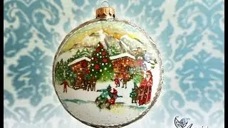 Мастер-класс по декупажу — Рождественский медальон — Мастер-класс по декупажу своими руками