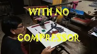 PET BOTTLE SCREEN PRINTING WITHOUT COMPRESSOR