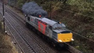 **CLAG AND FLAMES** Rail Operations Group 37611 smokes out Shaws Farm with 0Z37