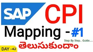 SAP CPI Mapping Tutorial Part 1 | Basics Explained with Example | Message Mapping in CPI in Telugu 