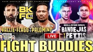 🔴 [Pt. 1] BELLATOR 242: BANDEJAS vs PETTIS + BKFC 11: FLAGG vs PALOMINO LIVE FIGHT REACTION!