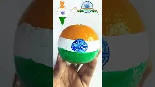 Orange indian flag colour art #art #drawing #painting #viral #india