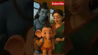 My Little Deva Shorts shiva family! #ganesh #shiva #parvati #school #office #shorts #viral #trending