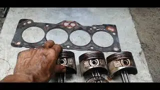AE92 4AF engine. top overhaul & refresh engine piston ring replace. (by jessautomotive)