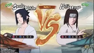 Naruto Shippuden Ninja Storm 4 : Sasuke-White Robe vs Neji-White Robe (CPU vs CPU)