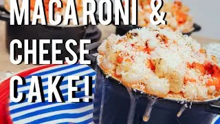 How To Make MACARONI AND CHEESE...out of CAKE!! Orange velvet cake and cream cheese frosting!