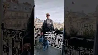 fit check Paris balcony edition #pfw #parisian #parisienne