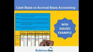 Cash basis vs accrual basis | Solved Example | Accounting | Solutioninn.com