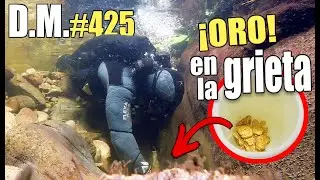 Minamos ORO S&Oacute;LIDO en una ANGOSTA GRIETA en el fondo del r&iacute;o  - Detecci&oacute;n Met&aacute;lica 425