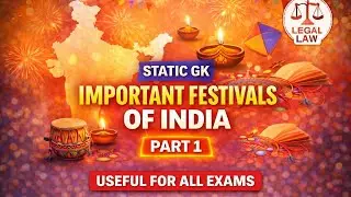 IMPORTANT FESTIVALS OF INDIA | PART-1 | STATIC GK | USEFUL FOR SSC ALL EXAMS | CUETPG LLB 2026