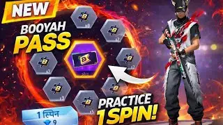 #freefiremax new BOOYAH PASS PRACTICE 1spin 😪😪