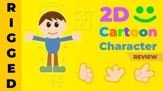 2D Rigged Cartoon Character in Blender! &mdash; Character Review