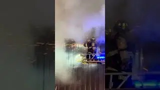 Crews working to create vents at Bournes 4th Alarm. 01/10/2026