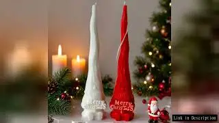 Santa Claus Long Rod Silicone Candle Mold Handmade Aroma Candle Mould Merry Christmas Long Pole Cand