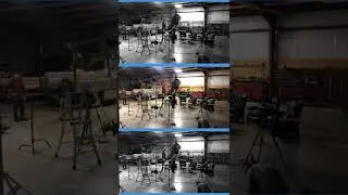Lighting setup - 5 people with one light, Aputure 600D