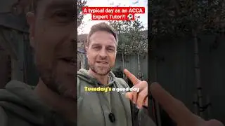 Типичный день эксперта-репетитора ACCA #acca #afm #experttutor